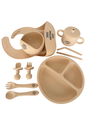 Silicone 10pc Feeding Sets