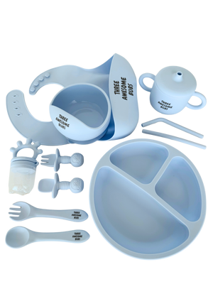 Complete 11pc Silicone Feeding Sets