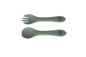 Silicone Spoon & Fork Cutlery Set