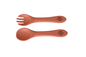 Silicone Spoon & Fork Cutlery Set