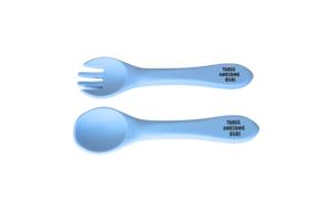 Silicone Spoon & Fork Cutlery Set