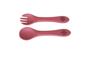 Silicone Spoon & Fork Cutlery Set