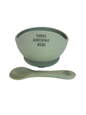 Easy Scoop Silicone Suction Bowl and Spoon Set