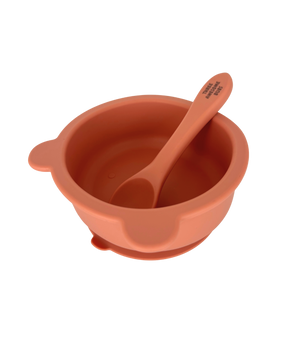 Silicone Teddy Suction Bowl & Spoon Set