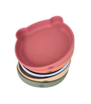 Silicone Teddy Suction Plate (Round Open Design)