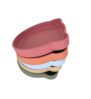 Silicone Teddy Suction Plate (Round Open Design)