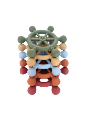 Silicone Ships Wheel Teether