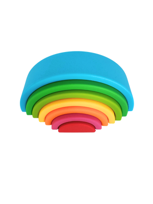 Silicone 7-Layer Rainbow Stacking Toy