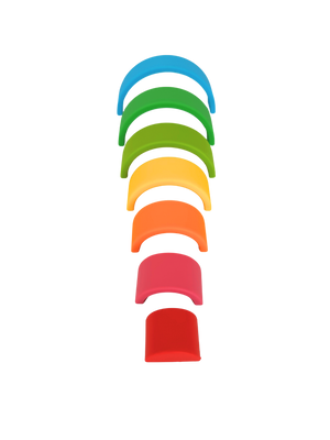 Silicone 7-Layer Rainbow Stacking Toy