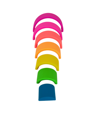 Silicone 7-Layer Rainbow Stacking Toy