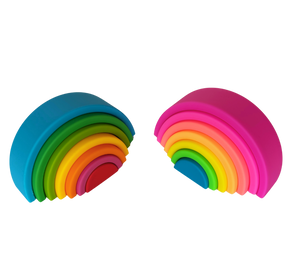 Silicone 7-Layer Rainbow Stacking Toy