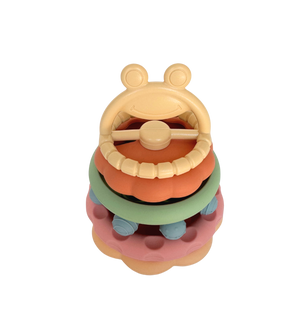 Silicone Frog Stacking Toy